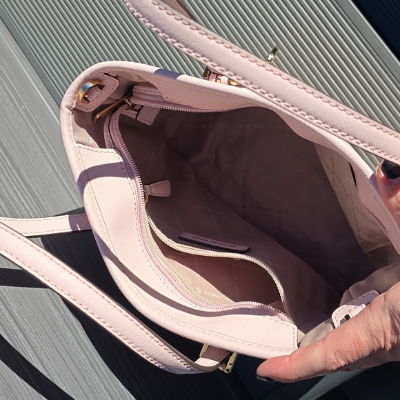 MICHAEL KORS XSMALL TOP ZIP TOTE POWDER BLUSH COLOR - Picture 7 of 7